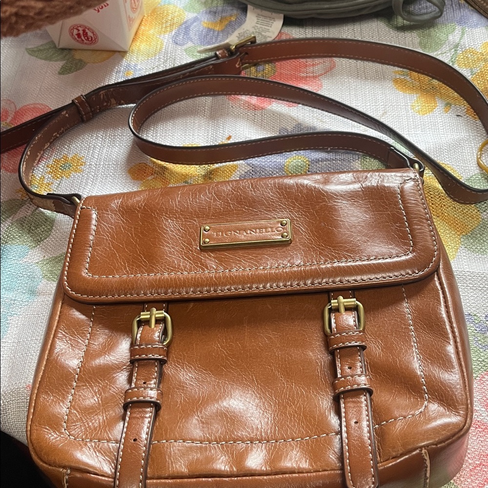 Tignanello leather cross body bag